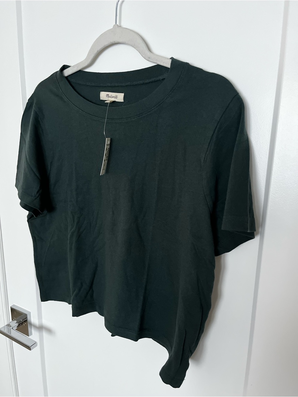 NWT Madewell Forest Green Short-Sleeve Crewneck Tee